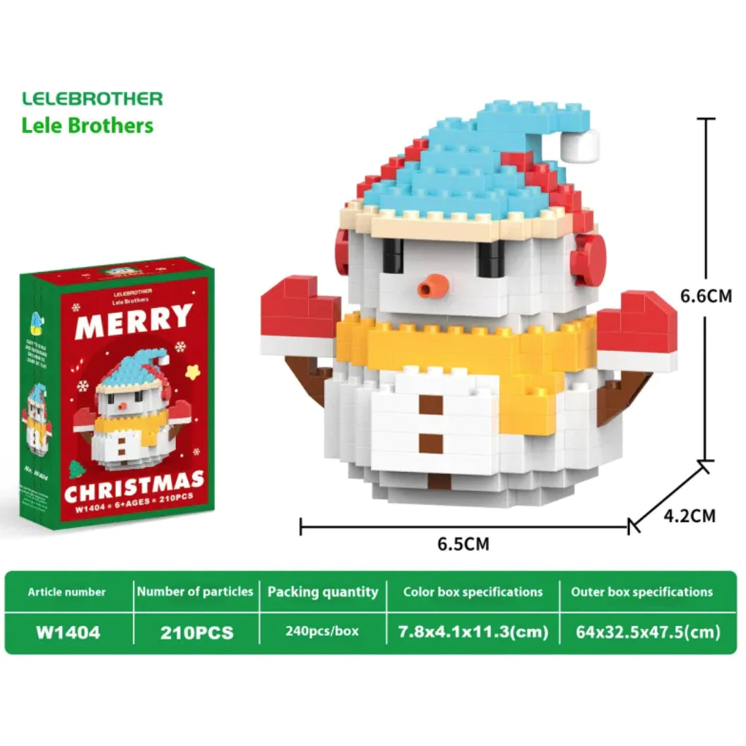 Christmas Snowman Assembly Blocks