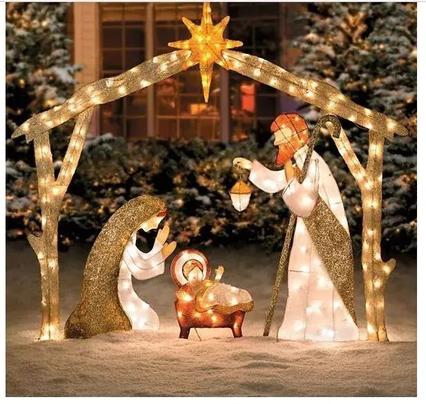 Christmas Decoration Family Yard Home Decor (3 People)
