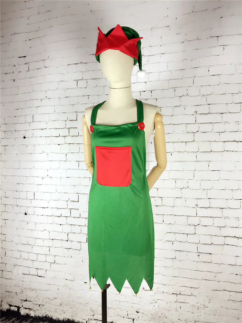 Christmas Elf Kitchen Apron for Festive Decor