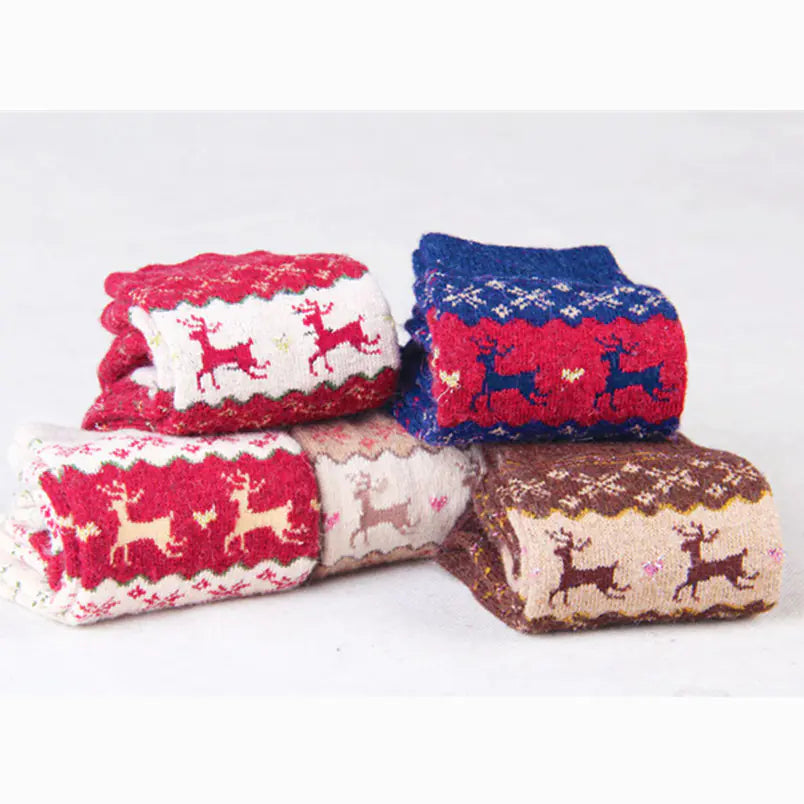 Warm Wool Christmas Socks