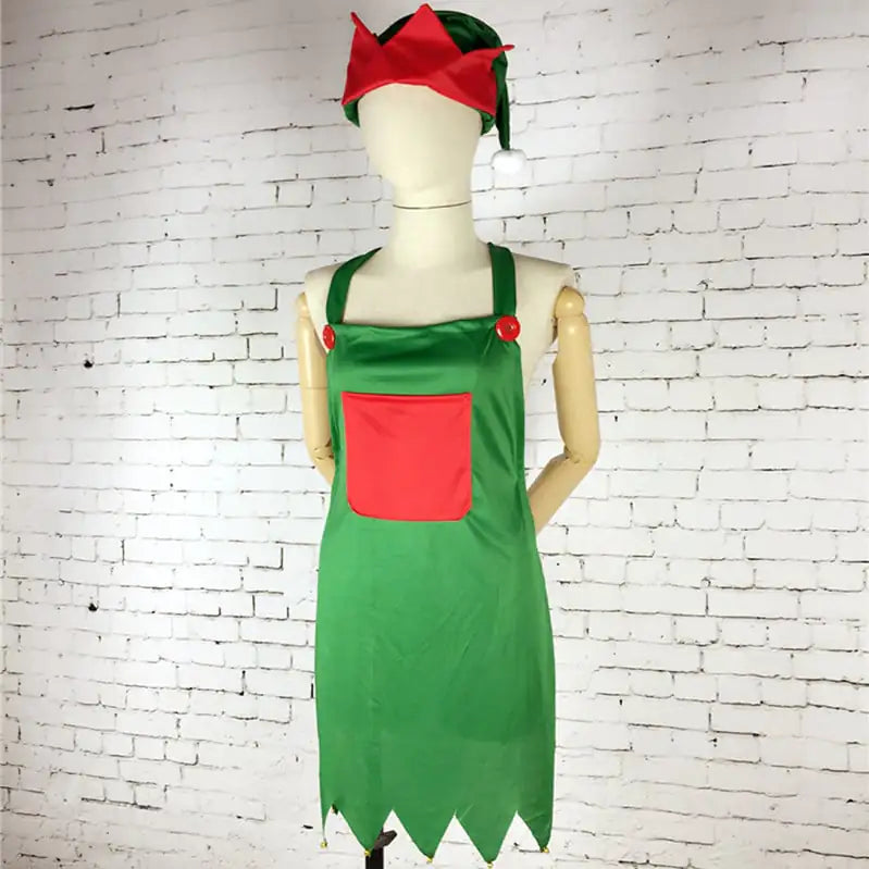 Christmas Elf Kitchen Apron for Festive Decor